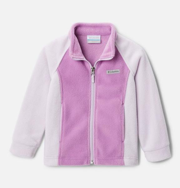 Columbia Benton Springs Fleece Jacket Pink For Girls NZ73214 New Zealand